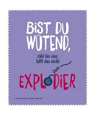 Glasses cleaning cloth "Are you angry" by Rannenberg & Friends | Size: approx. 15x18cm