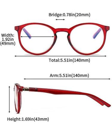 Suertree Blue Light Glasses for Reading | 1.5x Spring Hinge Anti-Fatigue Computer Glasses - Buy Online on GoSupps.com