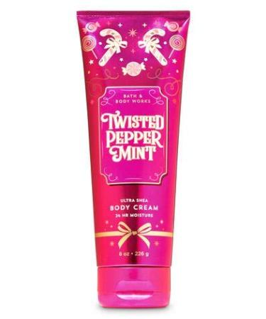 Buy Bath and Body Works Twisted Peppermint Fine Fragrance Mist & Ultra Shea Body Cream - Full Size - Winter 2019 - International Shipping Available - Buy Online on GoSupps.com