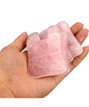 Rose Quartz Gua Sha Tool - 100% Natural Jade Facial Massager for Anti-Aging & Lifting - Buy Online on GoSupps.com