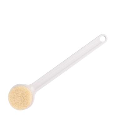 White Ergonomic Body Scrubber with Hanging Hole - Ideal for Hotels, Bathrooms, and Toilets - Buy Online on GoSupps.com