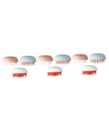 Tovinanna 9 Stk Shampoo brush hair accessories hair accessories head massage for the shower head cleaning brush head wash brush hair comb with double usage clean cleaning comb