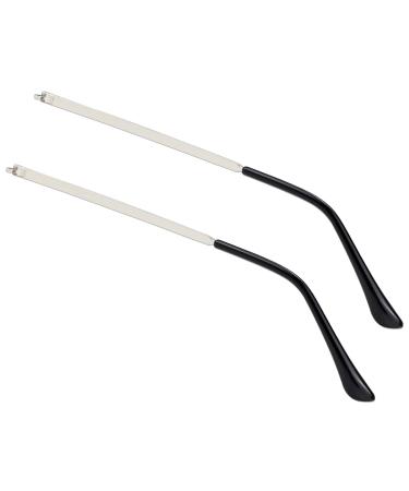 LNQ LUNIQI 1 pair of metal glasses glasses frame bracket replacement universal sunglasses brackets spare for thin metal glasses sunglasses (silver) silver medium