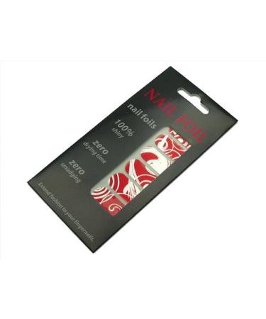 Self -adhesive nail film Red Tribal