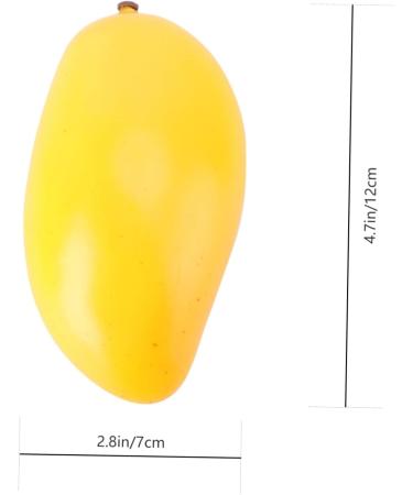 HOMSFOU 6 Pcs Fake Fruit Fruit Model Model Fruit Ornament Fruit Desk Decorations Fruit Photography Props Decor for Kitchen Simulated Fruit Creative Playthings Models Mango Toy Yellowx2pcs Mx2pcs - Buy Online on GoSupps.com