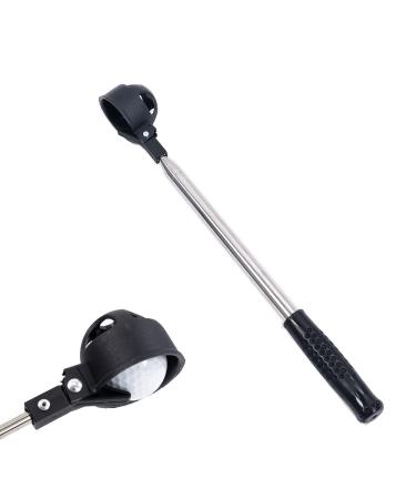 HOW TRUE 9ft Retractable Golf Ball Pick Up Retriever, Telescopic Extendable Golf Ball Retriever for Water
