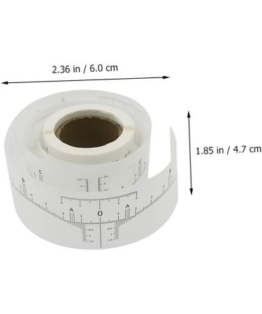Beatifufu 1 Roll Disposable Ruler Adhesive Microblading Ruler Reusable Eyebrow Ruler White Paper - Buy Online on GoSupps.com