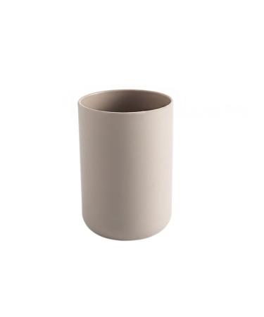 Digjobk toothbrush mug bathroom toothbrush holder cup roller mouthwear brush cup couple brush cup (color: coffee) coffee