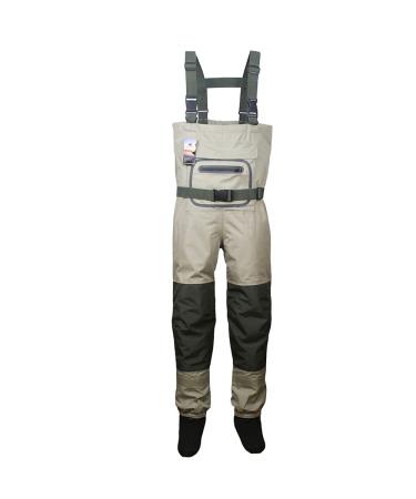Kylbooker angler wading fishing waders wathose men fishing trousers breathable flyfish fishing fishing clothing affordable breast wathosen kb002 xxl khaki and olive green