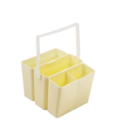 VILLCASE Art Brush Washer Paint Brush Bucket Pen Washing Bucket Paper Flowers Water Basin Foldable Paint Brush Tub Lotus Tealight Candle Holder Paint Brush Holder Portable Art Supplies 12X11CM Beige