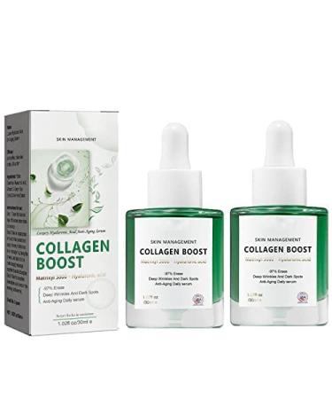 2PCS Tlopa Luxury Hyaluronic Acid Anti-Aging Serum  Tlopa Collagen Boost Anti-Aging Serum  Tlopa Collagen Boost Serum