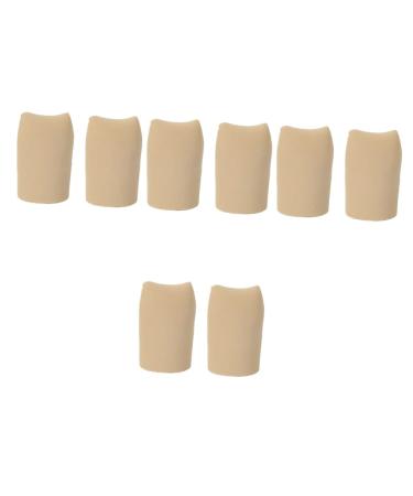 GLEAVI 8 Pcs Toe Scuffs Elastic Toe Sleeve Toe Tubes Sleeves Rubber Toe Cap Silicone Gel Silicone Toe Protectors Silicone Toe Sleeves Elastic Toe Covers Split Toe Covers Toe Care Covers As Shownx4pcs 2.7x4cmx4pcs