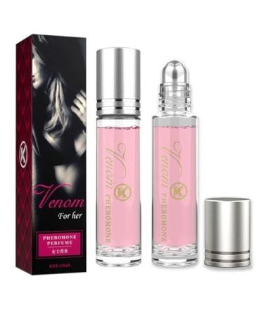 Pheromone Perfume Enhanced Scents Pheromones for Women Long-lasting and Personal Roll-on Perfume Portable Perfume Female Cologne for Women to Attract Men (0.33Oz) (2 pcs)