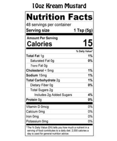 Brownwood Acres Original Kream Mustard - Handcrafted in Northern Michigan Since 1945 (10 oz) - Buy Online on GoSupps.com