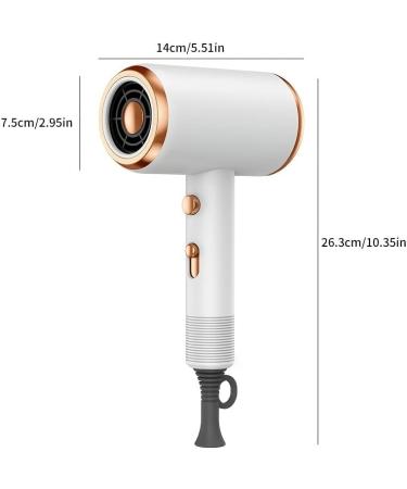 Professional Hair Dryer 1800W Powerful Ionic Hairdryer With Diffuser Blow Dryer With 2 Speeds 3 Heating And Cool Button For Women Man Home Travel Salon Curly And Straight Hair (Black) - Buy Online on GoSupps.com