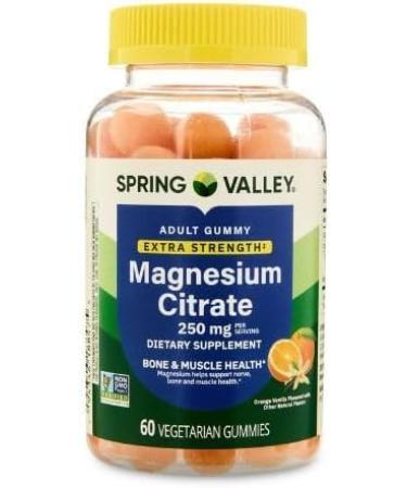 generiiic Extra Strength Magnesium Gummies for Bone and Muscle Health 250mg 60ct + vssl Sticker