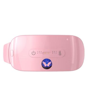 Graootoly Electrical menstrual heating pillows intelligent warm palace belt relief of waist pain cramps vibrating abdominal massage (pink) easy to use