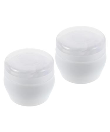 Lot de 2 Bo te Poudre de Voyage Blanche avec Houppette Douce pour B b Distributeur Compact et Portable Dosage Pr cis pour Soins Peau Sensibles Sortie et Maison