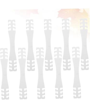 Minkissy 10-Pack Ear Rope Buckles - Decompression Hooks for Ear Masks & Lanyard Accessories - White Earring Clips - Buy Online on GoSupps.com