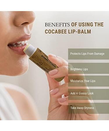 CoCaBee Lip Balm Lip Moisturizer for Dry And Chapped Lip Repair Lip balms for Women Men & Kids 100% Natural and Organic Chapstick Lip Balm For Soft And Shiny Lip Care Balm With Bamboo Packaging (Lime) Lip chap stick - Buy Online on GoSupps.com