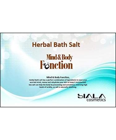 Herbal bath salt with minerals and sea salt Mind and Body Function soften the mind renew and rehydrate your skin 3x250 gr SIALA Cosmetics - Buy Online on GoSupps.com