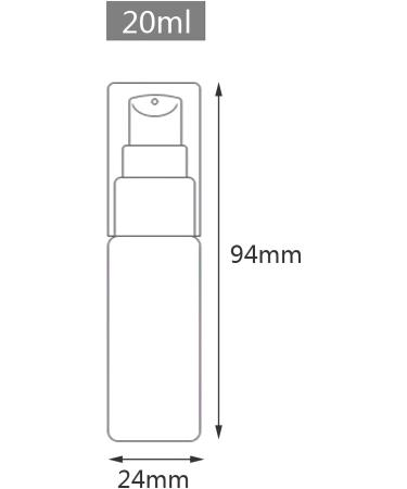 ZEOABSY 6 Pieces 20 ml White Lotion Bottles with White Pump 20ml Empty PET Plastic Lotion Pump Bottle Cosmetic Gel Travel Container for Cosmetic Make up Cleaning + 1 x Funnel White 20ml - Buy Online on GoSupps.com
