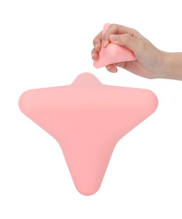 Silicone massage ball trigger point presser massage device Hand massage exercise therapy ball pain relief hand muscle relaxing fascia ball for muscle pain (pink)