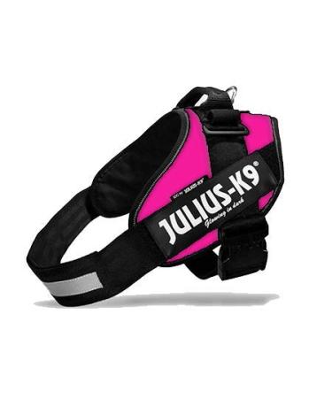 Canicaprice dog crockery Julius K9 Power IDC Dunkelrosa + 2 labels for personalizing (T2 (breast size: 70-95 cm) T2 (Poitrail: 70-95cm)