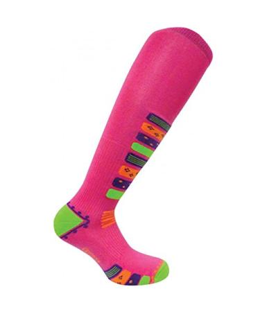 Eurosock Women Ski Socks, Gradual Compression, Stimulate Blood Flow, Boosts Performance Ultra Stretch - 0917W Medium Pink