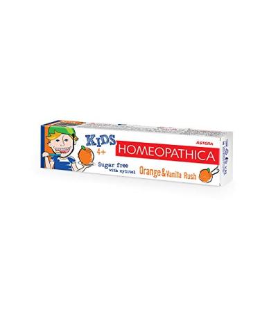 ASTERA Homeopathica KIDS (4+) - Toothpaste with aroma of orange vanilla and milk 50 ml