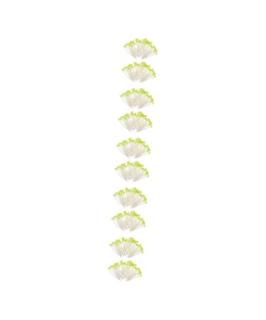 Alipis 250 Pcs Fake Vegetables Small Bean Sprouts Decorations Plastic Elastic Toy Light Greenx5pcs 9x1cmx5pcs