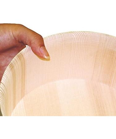 Yamako Japanese Bath Bucket Thin Top Type 83827 - Natural Wood Made - Buy Online on GoSupps.com