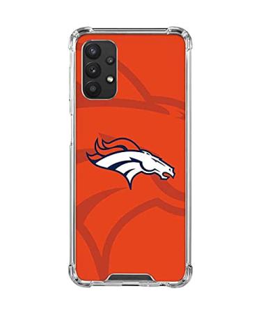 Skinit Clear Phone Case Compatible with Samsung Galaxy A32 5G - Officially Licensed NFL Denver Broncos Double Vision Design