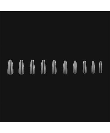Apres Nail Gel-X Sculpted Coffin Long Tips & Extend Gel Bundle | 500 Tips & 15ml Extend Gel | Premium Quality | 10 Sizes 0-9 | 2022 Version - Buy Online on GoSupps.com