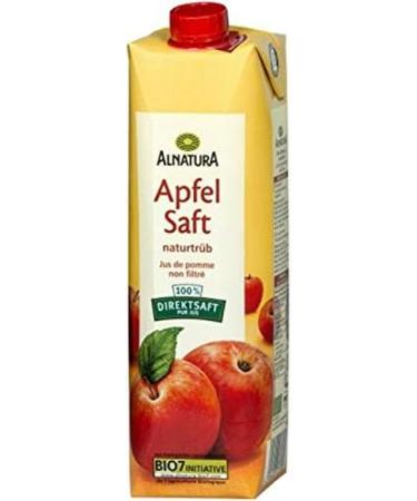 ALNATURA - Unfiltered Apple Juice 1L - (Pack of 4) - Buy Online on GoSupps.com
