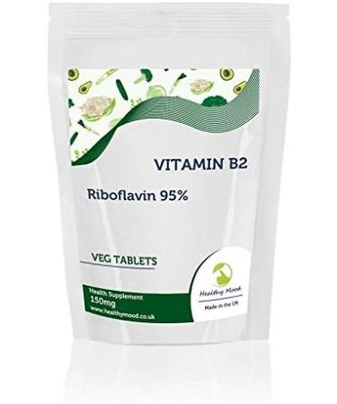 Vitamin B2 150mg x120 Tablets Pills Health Supplements Quality Nutrition Healthy Mood Quality Riboflavin 95% - Buy Online on GoSupps.com
