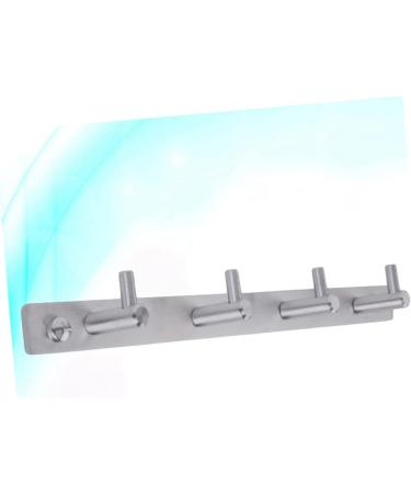 Alipis 304 Hooks Stainless Duty Heavy Hanger Coat Steel Clothes Hook with Towel Rack Bathroom European medium As Shown - Buy Online on GoSupps.com