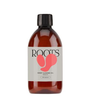 Roots Sweet Almond Oil suitable for vegans & cruelty free. Rich in essential fatty acids and vitamins. Excellent for soothing and nourishing skin & hair