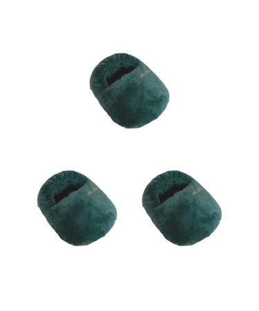 3 Set Foot Warmer Shoes Foot Heating Pad Organizer Under Desk Foot Warmer Cover Green Set of 3 (Green)