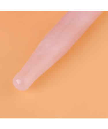 Massage Stone Stick - 12 cm Natural Rose Quartz Acupressure Pen for Facial Massage & Gua Sha Tool - Buy Online on GoSupps.com