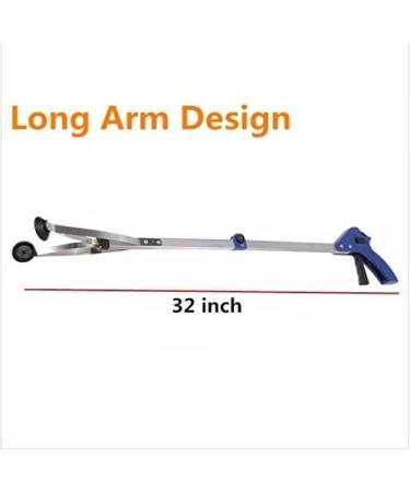 New Version2 Pack Foldable Reacher Grabber Tool  Long 32" Foldable Extender Gripper Tool  Suction Cups for Precise Work  Claw Trash Garbage Picker Garden Nabber  Mobility Aid Pick Up Tool - Buy Online on GoSupps.com