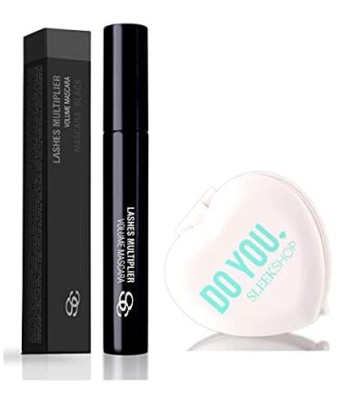 vask Lashes Multiplier Volume Mascara (w/Heart Mirror) Volumizing Mascara Black - Makeup Make Up Cosmetics (BLACK (Pack of 1))