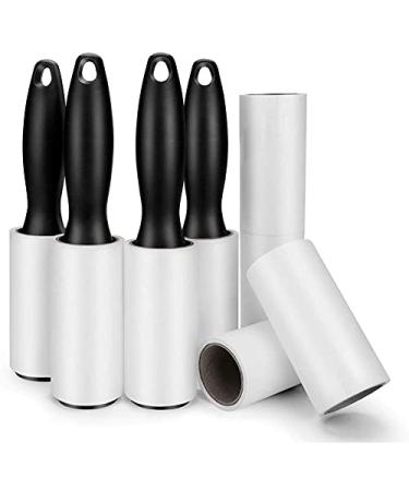480 Sheet Extra Sticky Lint Roller - Pet Hair Remover for Clothes - 4 Handles + 8 Refills Pack (4 Handles + 8 Refills)