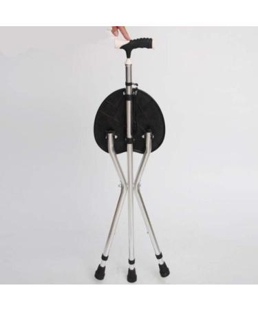 Crutches Disability Medical Aid Folding Seat Cane 3 Legged Stool Stick Elderly Walker Crutches Beautiful Scenery Bathing in Sunlight - Buy Online on GoSupps.com