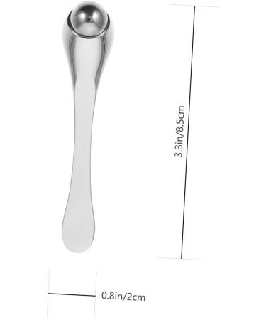 Mobestech Eye Cream Massage Stick | Silver Face Roller for Eye Treatment & Facial Massage | 8.5x2cm - Buy Online on GoSupps.com