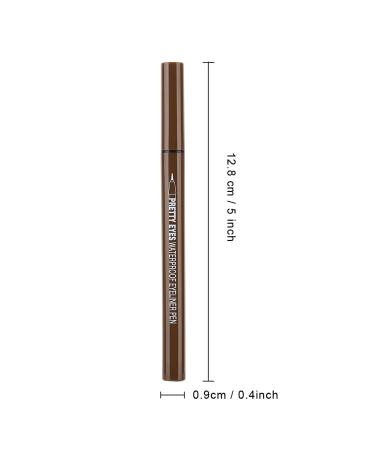 6 Colors Waterproof Liquid Eyeliner - Durable Makeup Pencil for Christmas & New Year (Light Brown) - Buy Online on GoSupps.com