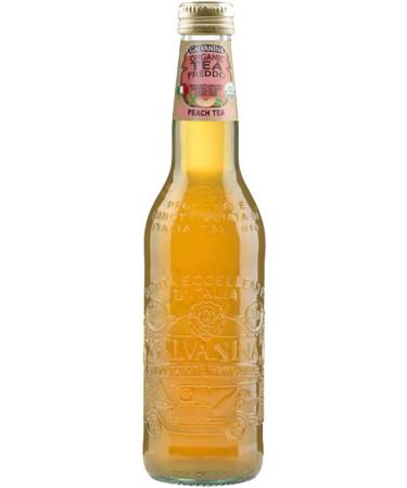 Organic Peach Tea | Galvanina | 12 Carved Glass Bottles | 355 Ml | Italian Excellence | Infusion of the best tea leaves | Organic disinfection drink - Buy Online on GoSupps.com