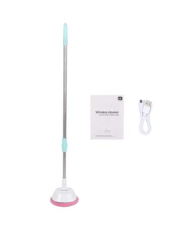Electric Telescopic Cleaner Window Wiping Ceiling Door Floor Mopping Cleaning Tool USB Rechargeable Window Cleaner Floor Cleaner(Red)