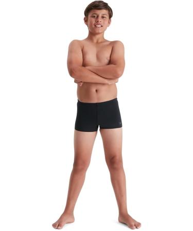 Speedo Boys Eco Endurance+ I Aquashort - Durable Swim Shorts for Ages 11-12 - Black Color | International Shipping Available - Buy Online on GoSupps.com