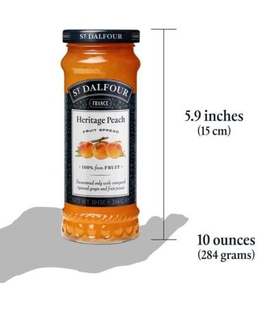 St Dalfour Delicious Fruit Peach Spread (3 Bottles) - Buy Online on GoSupps.com